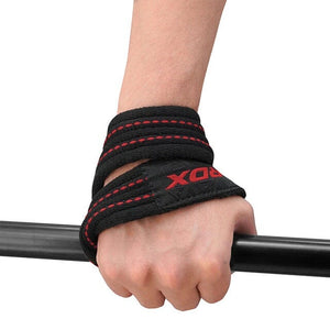 RDX GYM LIFTING COTTON 8 STRAPS GRAY-L