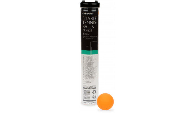 AVENTO 6 TABLE TENNIS BALLS ABS ORANGE