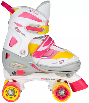 NIJDAM ROLLER SKATES GIRLS ADJUSTABLE SEMISOFT BOOT ÃƒÂ¢Ã¢â€šÂ¬Ã‚Â¢ RAVE SKATE ÃƒÂ¢Ã¢â€šÂ¬Ã‚Â¢