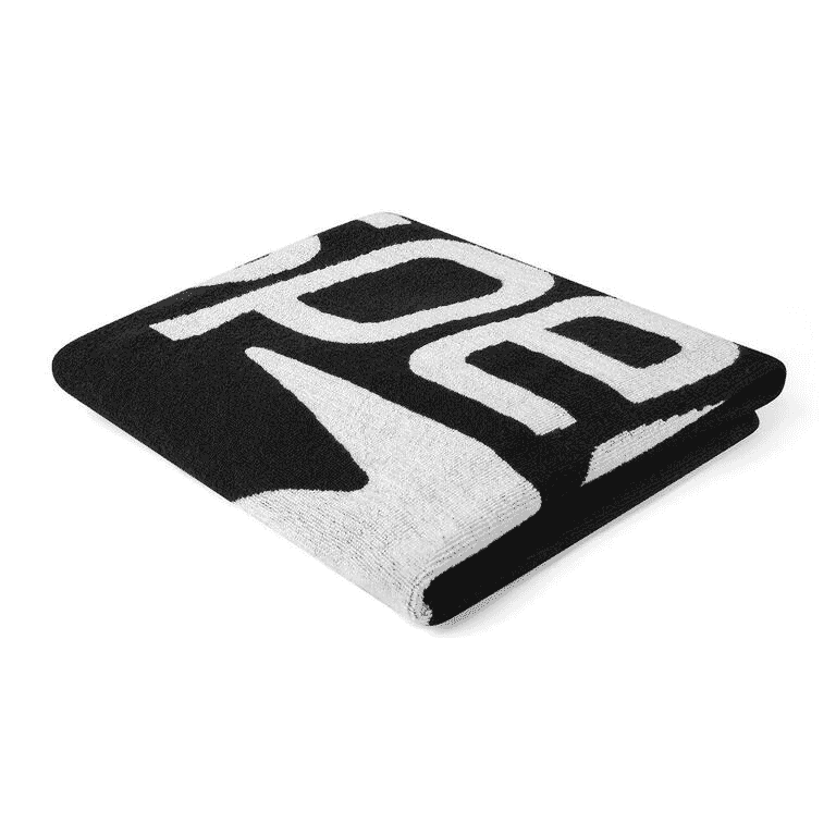 SPEEDO LOGO TOWEL BLACK / WHITE