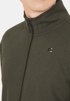 CRUZ PITT M ZIP MELANGE SWEATSHIRT