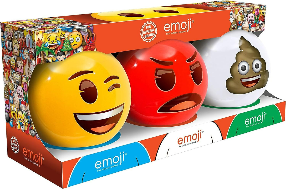 EMOJI 3PK DODGE BALLS