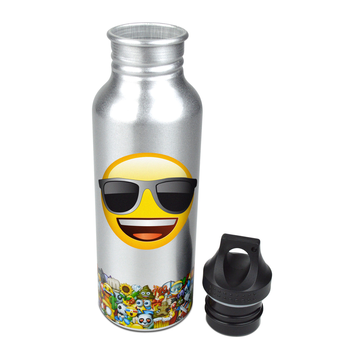 EMOJI WATER BOTTLE SILVER