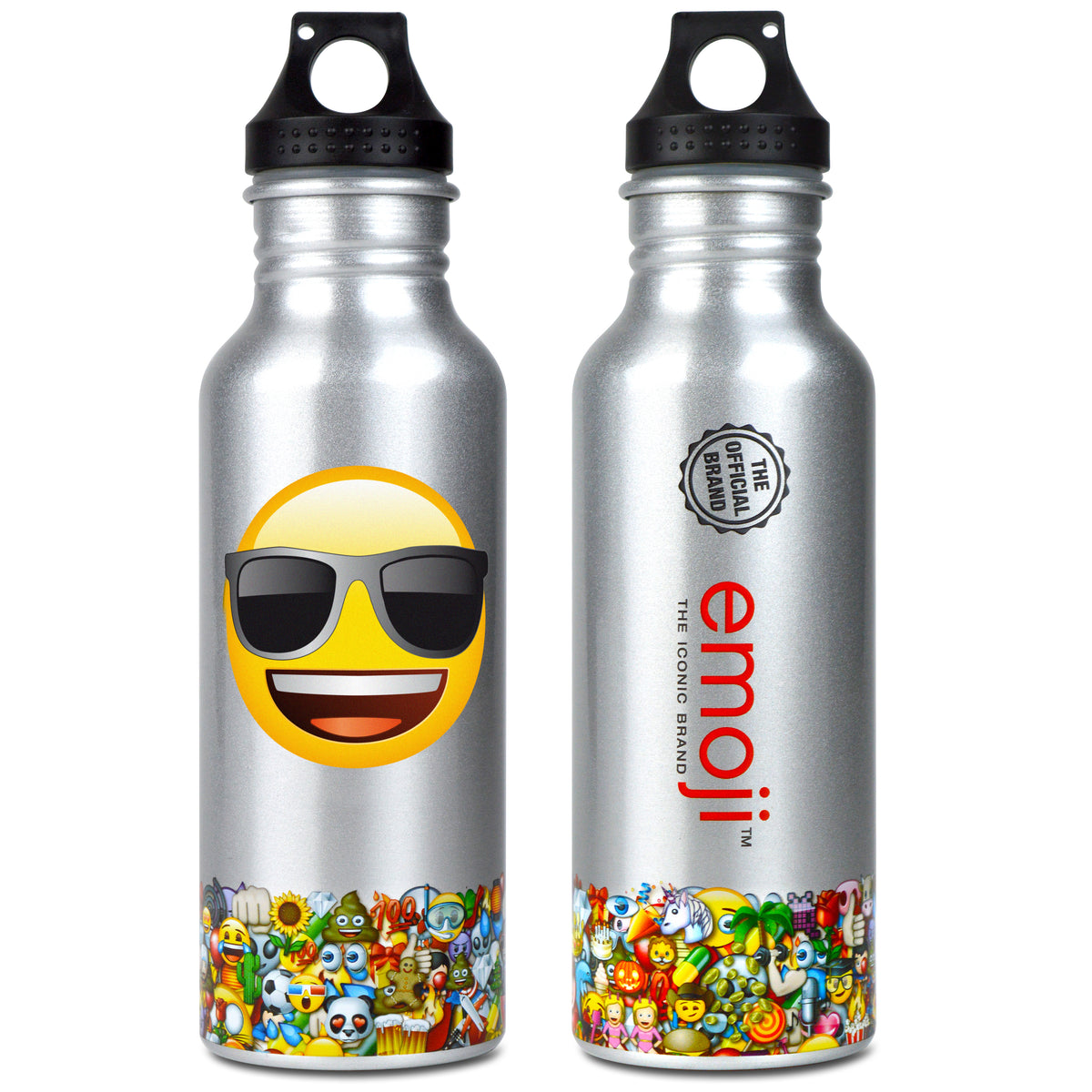 EMOJI WATER BOTTLE SILVER