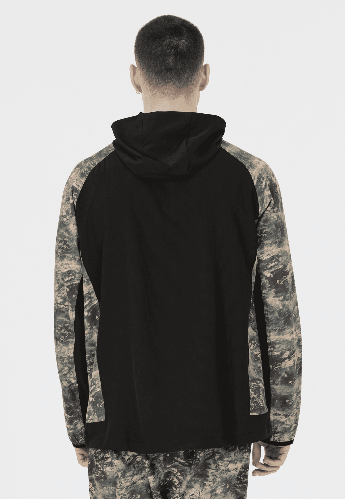 VIRTUS DEAGLAN M PRINTED HALF ZIP JACKET