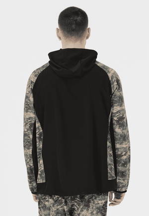 VIRTUS DEAGLAN M PRINTED HALF ZIP JACKET