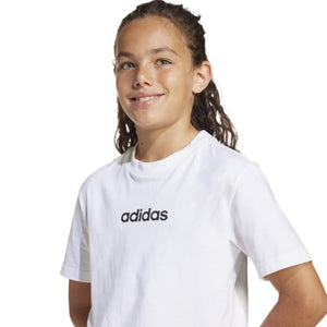 ADIDAS J LIN TEE 160       WHITE/BLACK