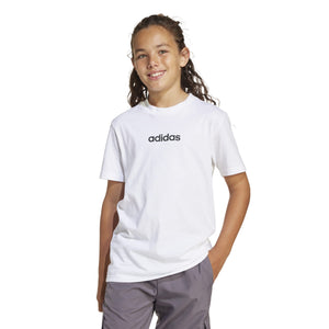 ADIDAS J LIN TEE 160       WHITE/BLACK