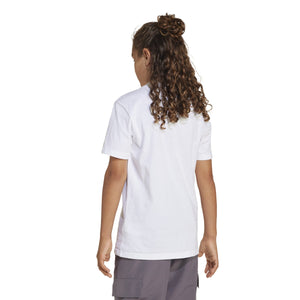 ADIDAS J LIN TEE 160       WHITE/BLACK