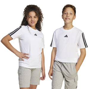 ADIDAS J 3S TEE 160        WHITE/BLACK