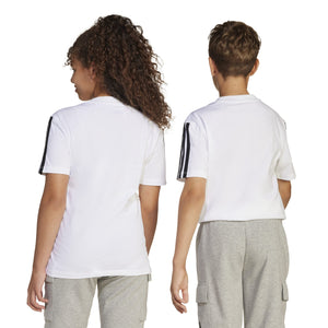 ADIDAS J 3S TEE 160        WHITE/BLACK
