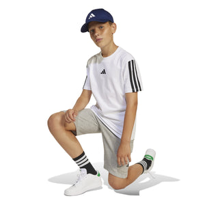 ADIDAS J 3S TEE 160        WHITE/BLACK