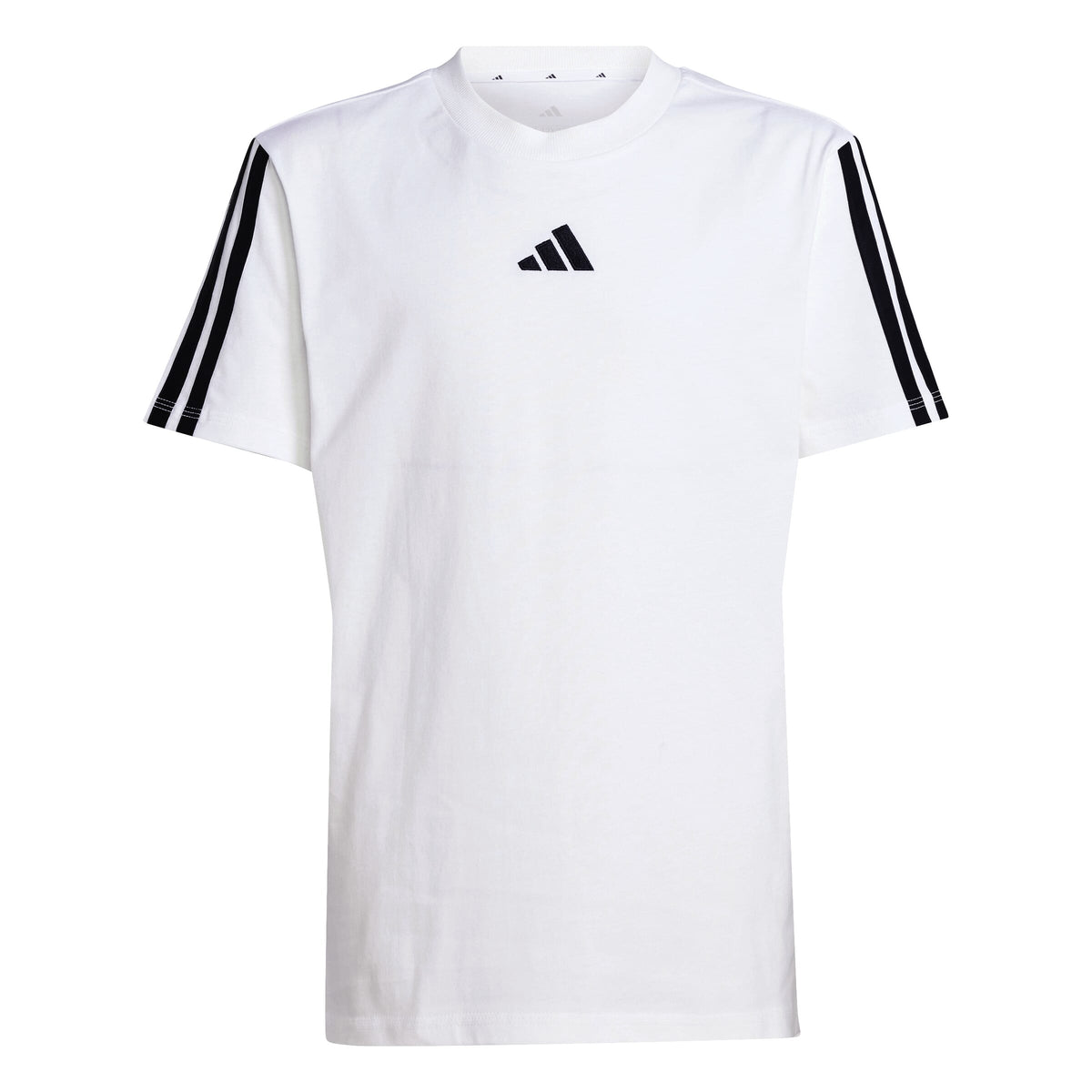ADIDAS J 3S TEE 160        WHITE/BLACK