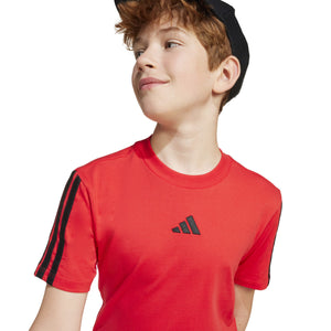ADIDAS J 3S TEE 160        PURRUB/BLACK