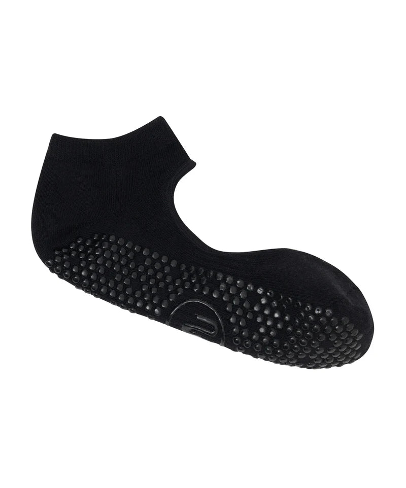 Slide On Non Slip Grip Socks - Classic BlackÃ‚Â 