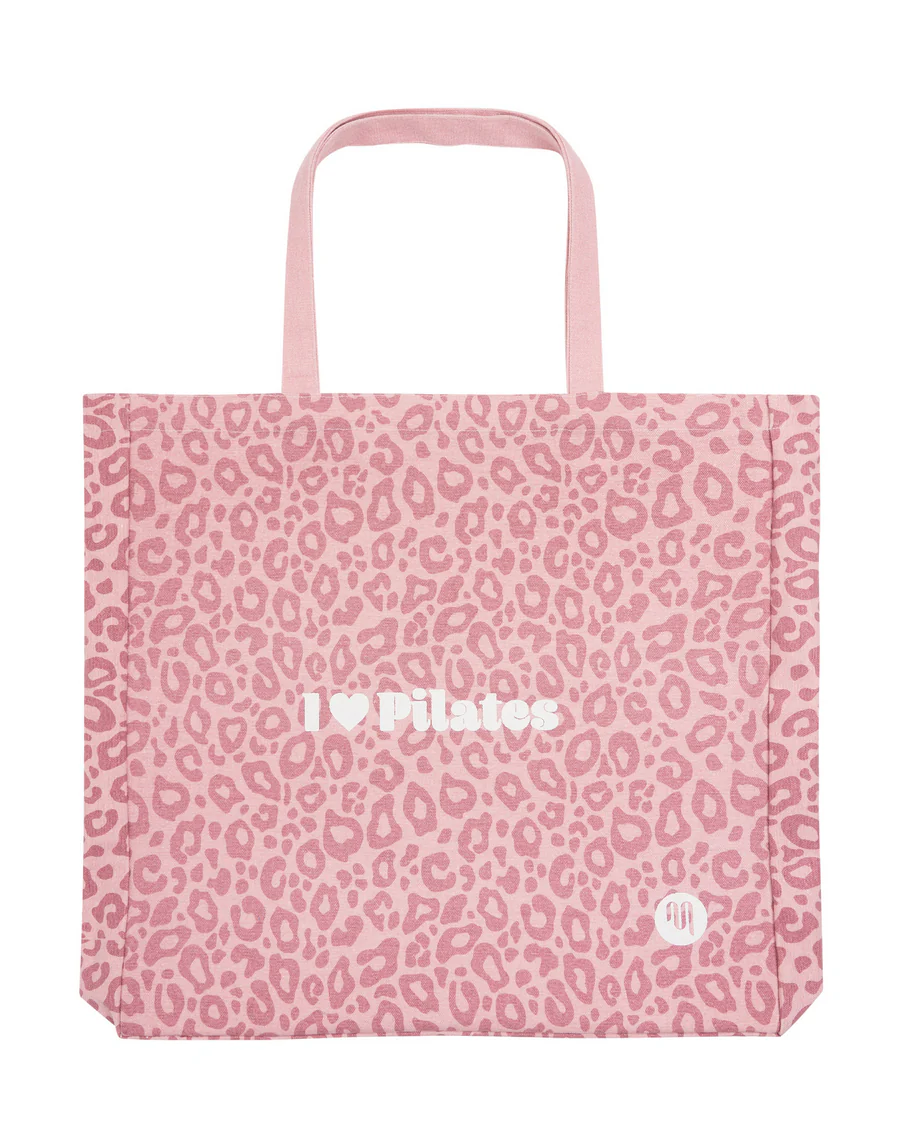I Love Pilates Tote Bag - Dusty Pink CheetahÃ‚Â 