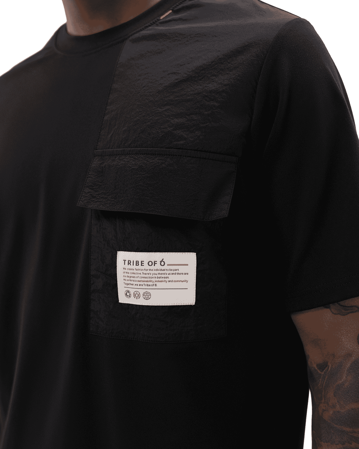 TRIBE OF 6 ELAM POCKET TEE