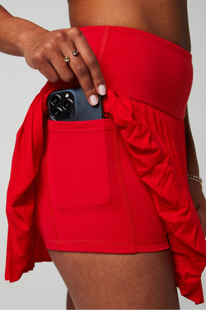 FABLETICS HOT SHOT PLEATED CLASSIC MINI SKIRT