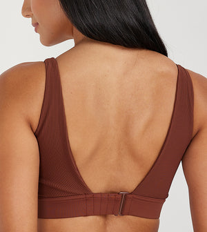 SQUATWOLF CODE RIBBED ASYMMETRIC BRA