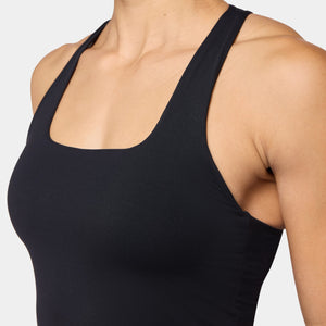 SQUATWOLF RACER BACK BUILT IN BRA TANK