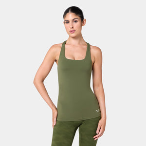 SQUATWOLF RACER BACK BUILT IN BRA TANK