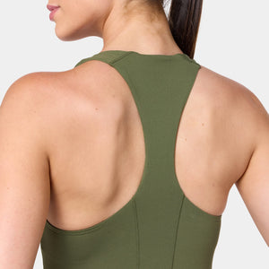 SQUATWOLF RACER BACK BUILT IN BRA TANK