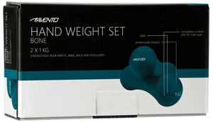 AVENTO HAND WEIGHT SET â€¢ BONE - 2 X 1 KG â€¢