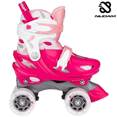NIJDAM ROLLER SKATES ADJUSTABLE - FEATHER DROPS